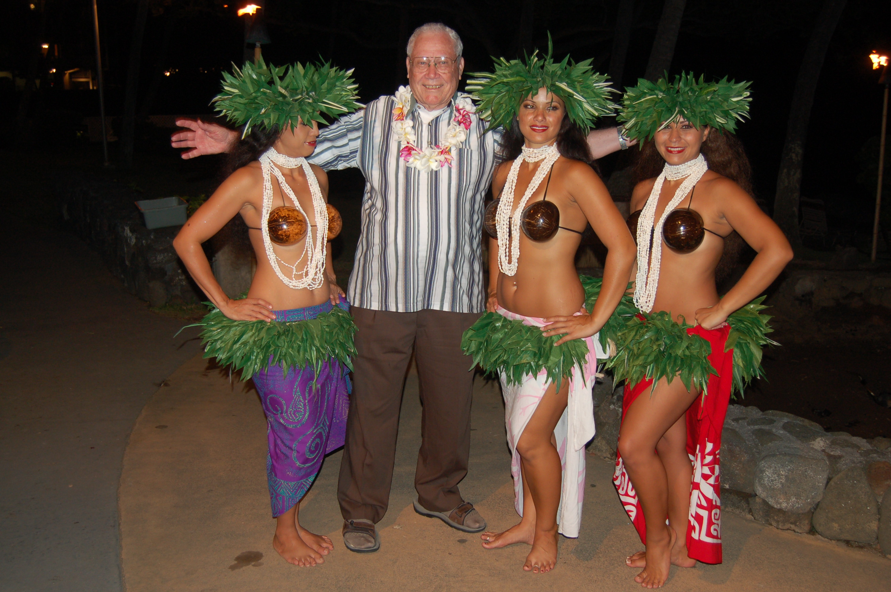Dad at the Luau